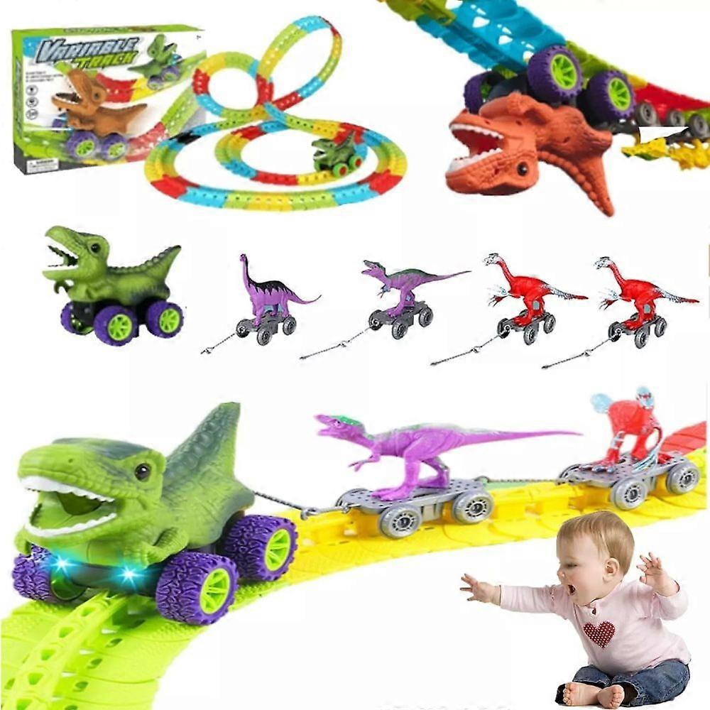 Dinoswift Set  Soar with The Anti-Gravity Dinosaur Car, Race Track Car