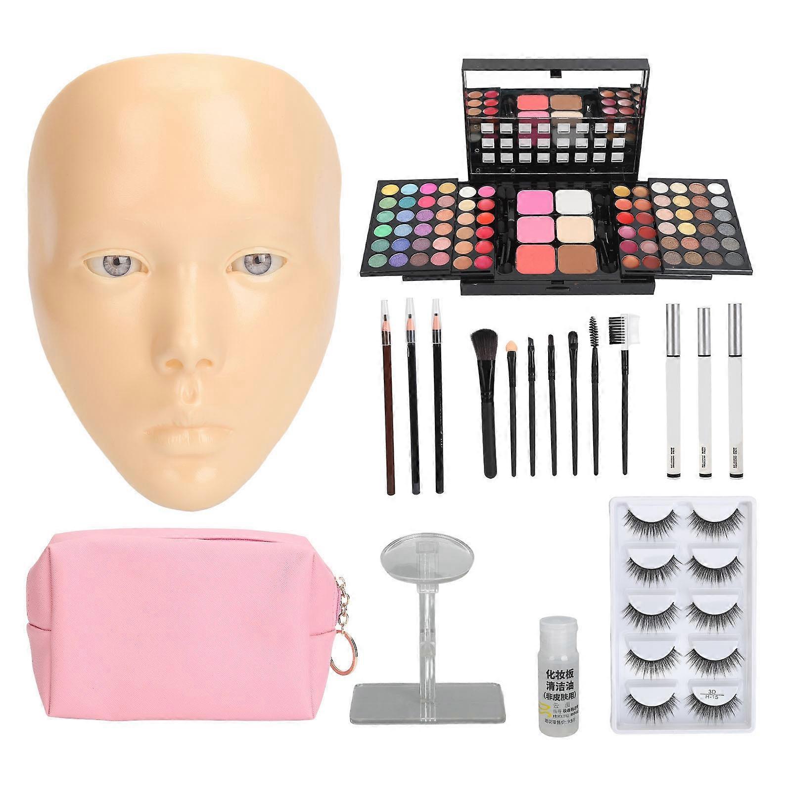 5D Reusable Makeup Face Board Kit with Cream & Liquid for Training