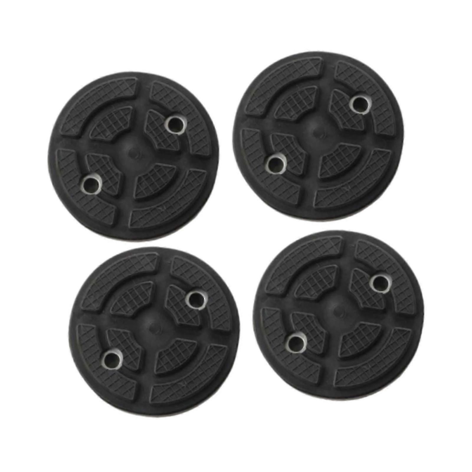 4Pcs Lifting Jack Pads 2 Holes Easy to Use Multifunctional Jack Pad Adapters Yellow