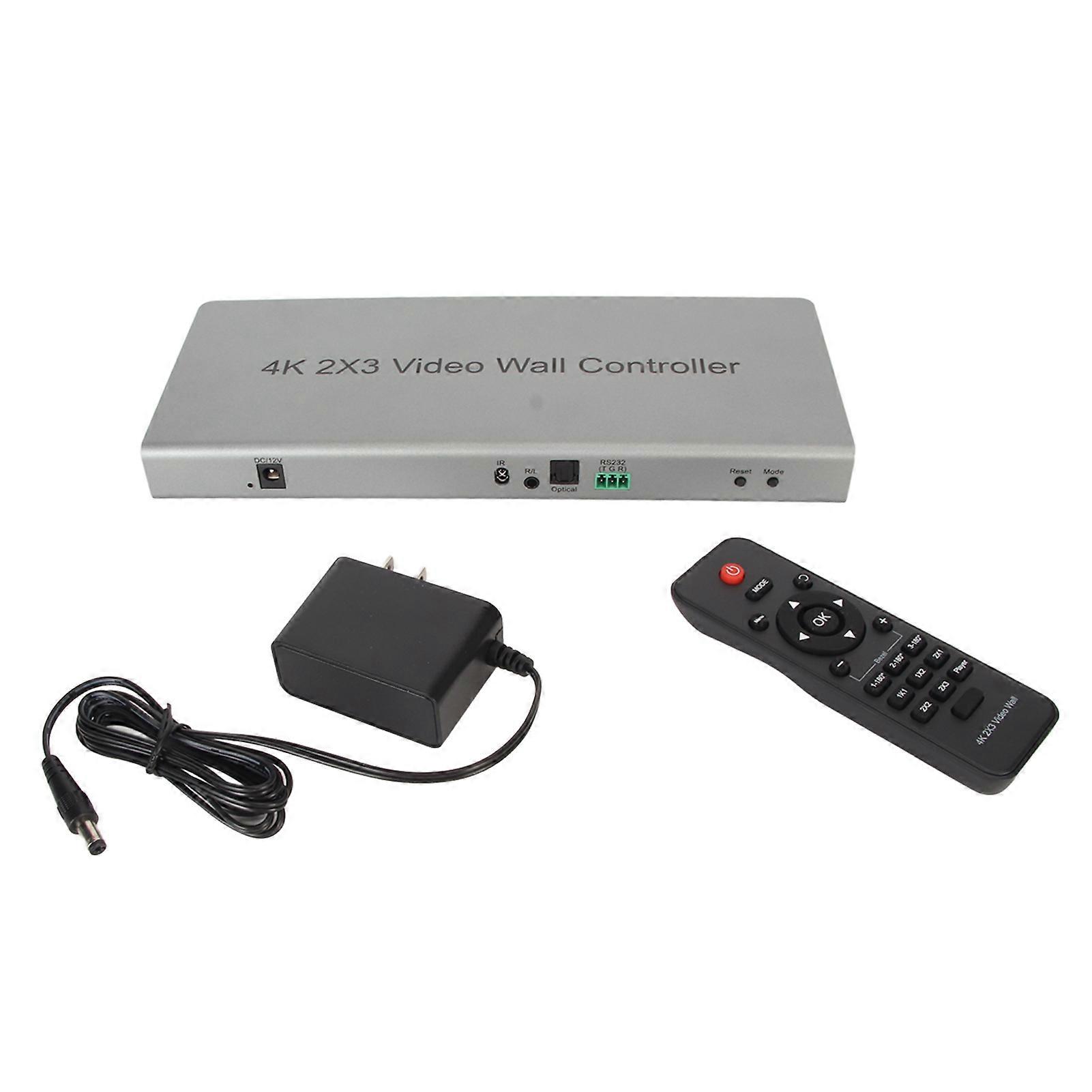 4K Video Wall Controller - Multi Display Modes, HD Splitter, Remote, US Plug, Easy Setup