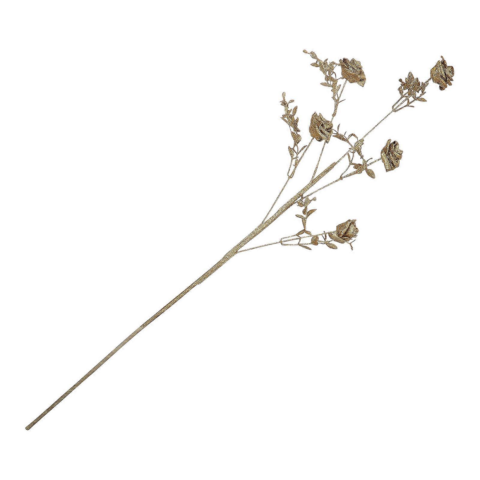 Rose False Flower Golden 86x10x10cm Workmanship Safe Material 1Pcs