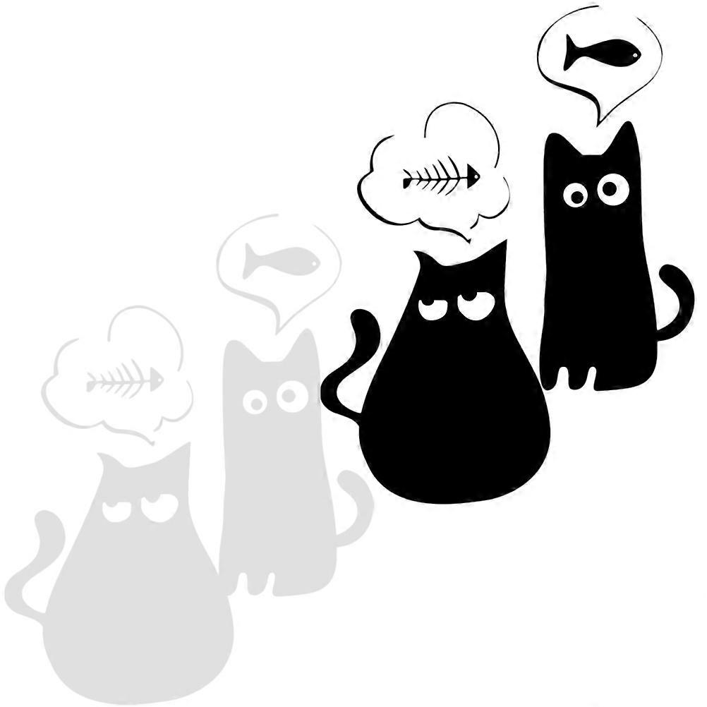 Removable Cat Wall Decals Adorable Stickers for Rooms, Living Spaces, Playrooms & Classrooms Easy Apply & Remove, Durable Material