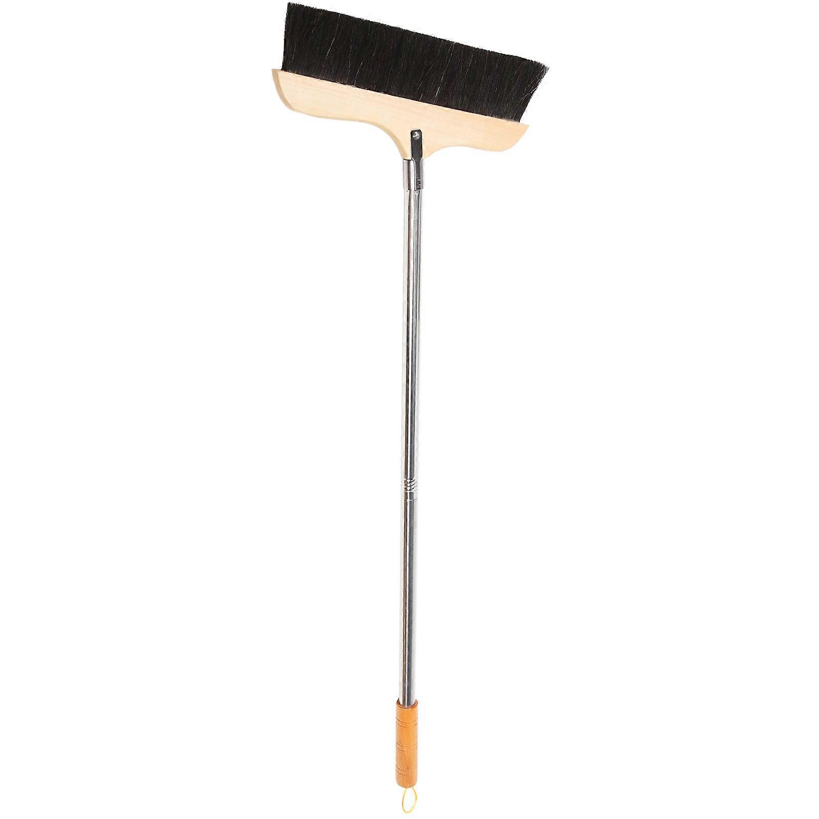House Broom Soft Bristle Wood Floor Cleaning Tool Homeowners Daily Use 1Set