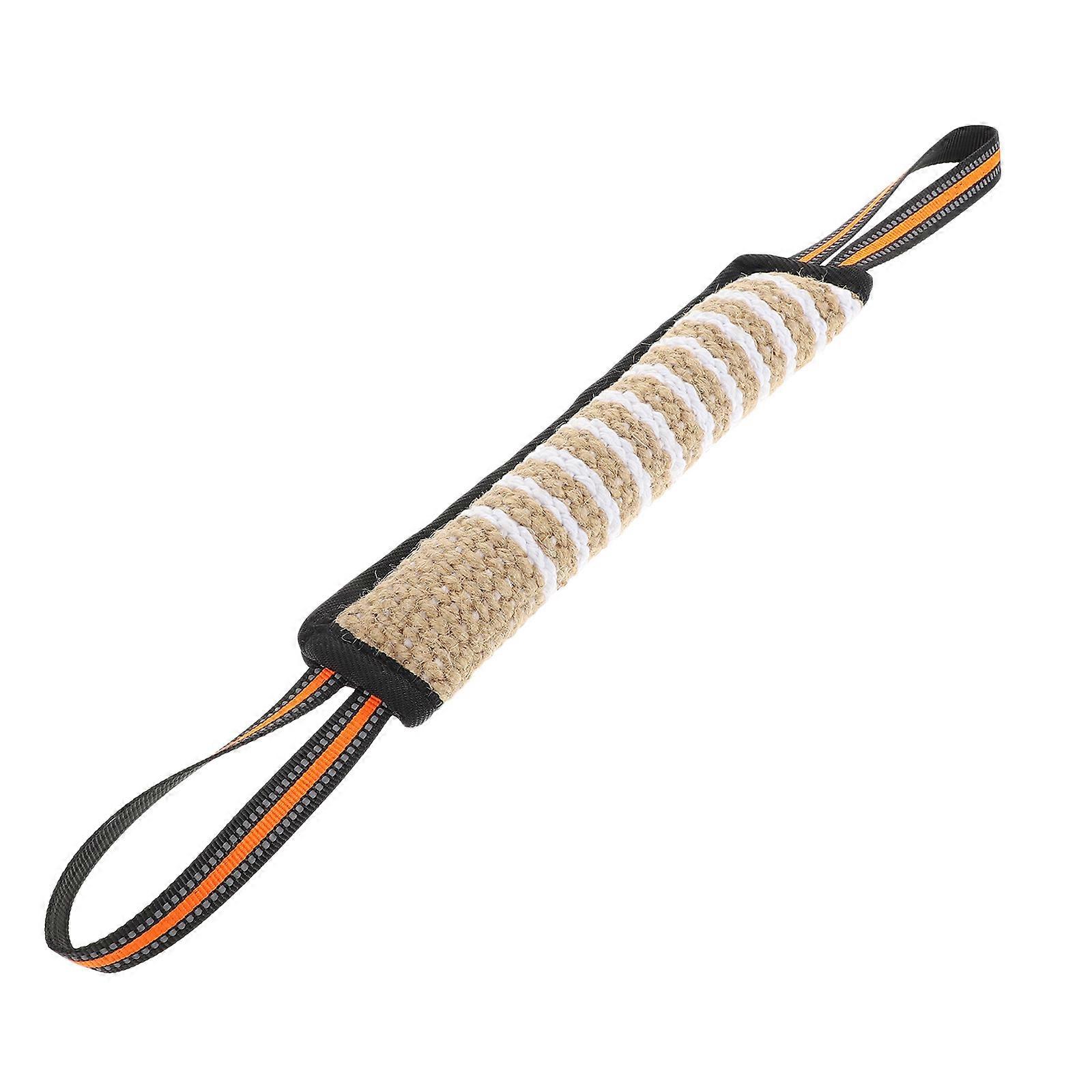 Interactive Tug Toy For Dog Training To Promote Exercise And Molar From Jute Material In Black 1Pack