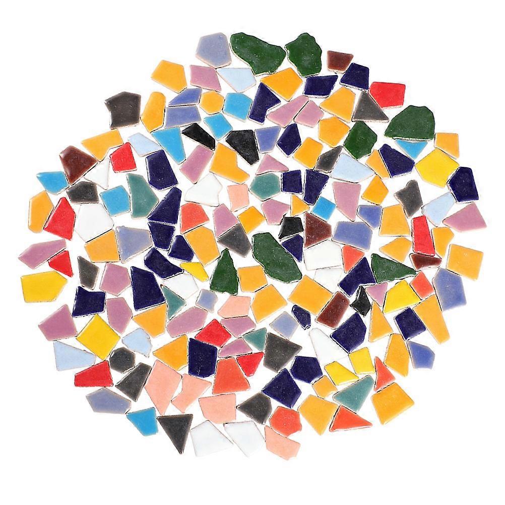 Ceramic Mosaic Tiles for Crafts and Decoration with Irregular Shapes 400g