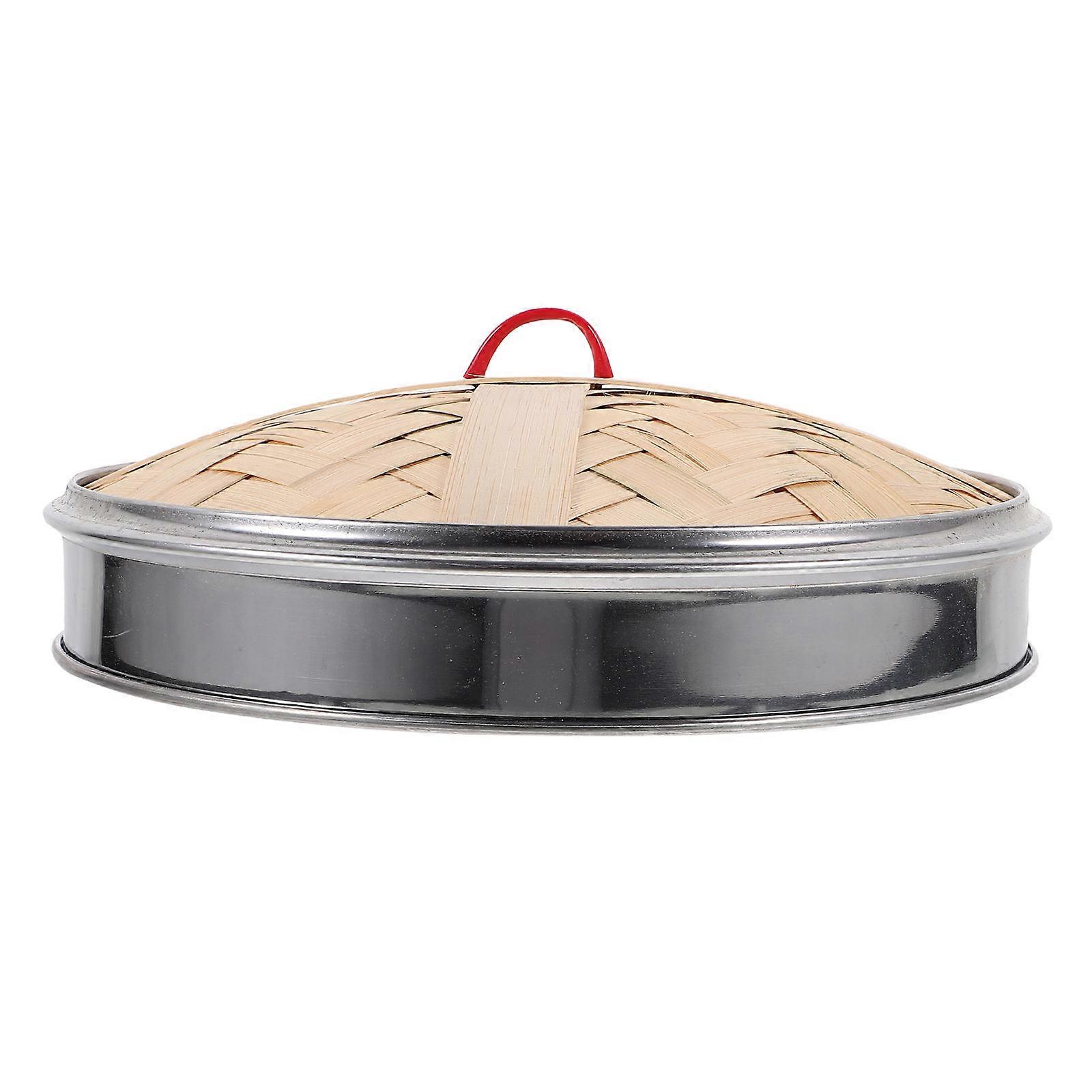 Bamboo Steamer Lid for Kitchen Use Assorted Color Safe and Practical Dishwasher Free 7 Inch