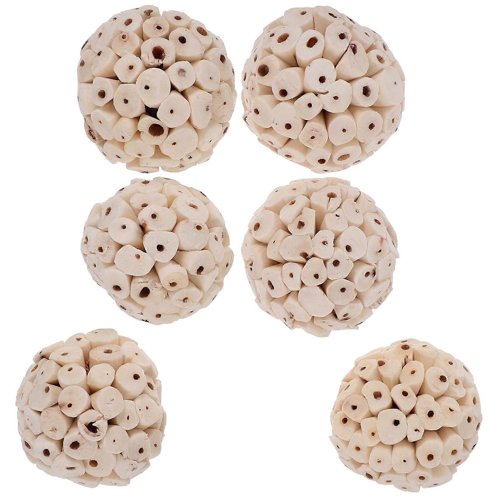 Natural Edible Soft Chew Balls for Small Pets – Dental Care & Shredding Toy for Rabbits, Hamsters, Guinea Pigs, Birds, Parakeets, Cockatiels