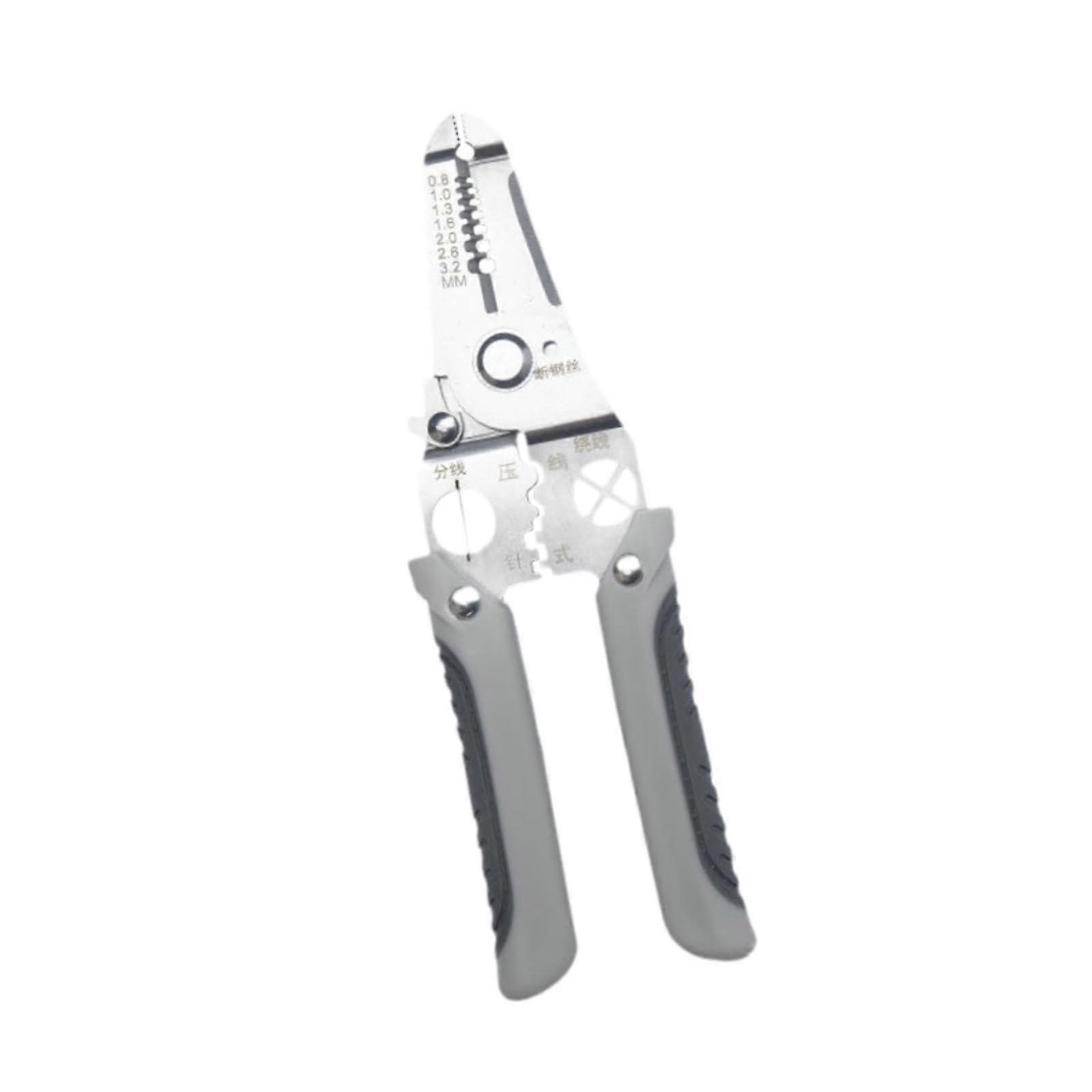 Stainless Steel Wire Crimper Tool for Cable Cutting and Stripping, Heavy-Duty, Durable, Precision Design