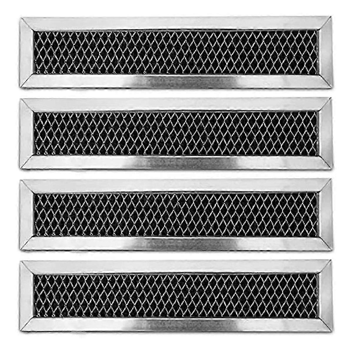 For WB02X11550, JX81L, 5304464577 Microwave Recirculating Charcoal Filter for , (4-Pack) Edition 0725