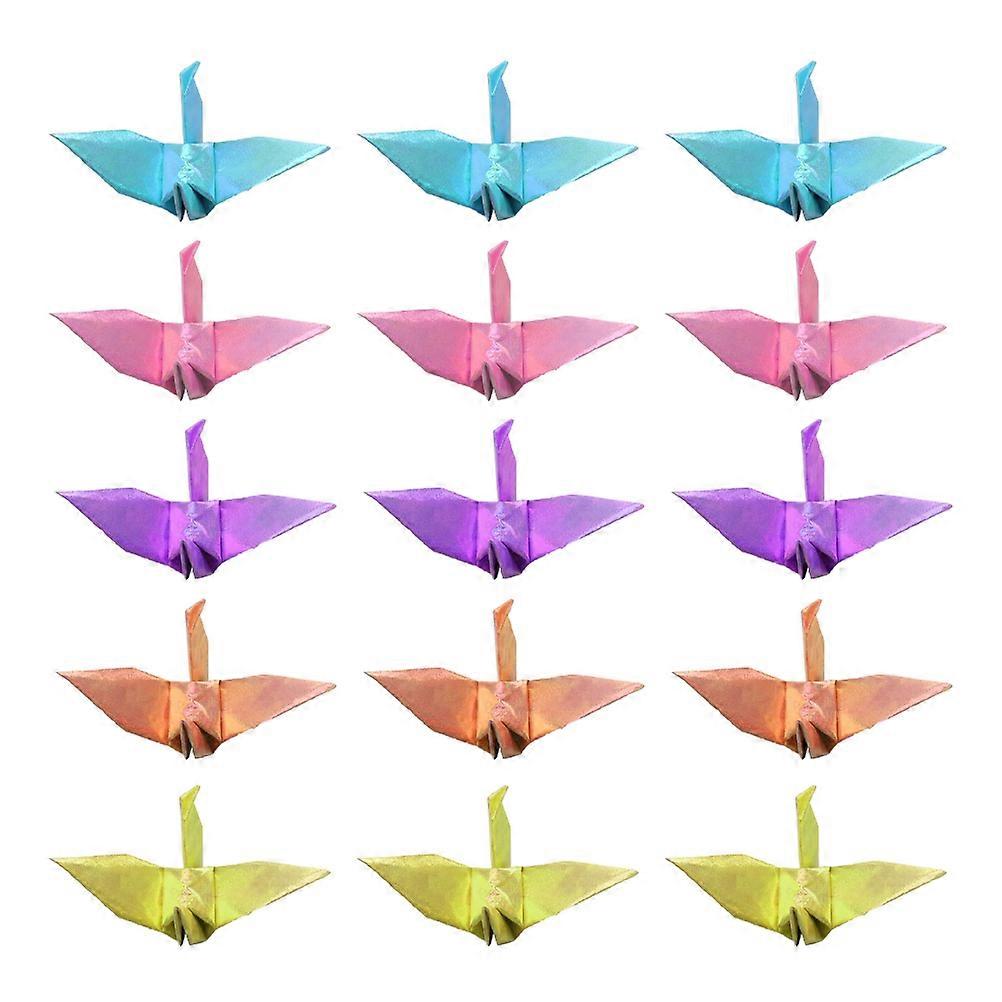 Folding Cranes Origami Paper Crane Party Favors Home Decoration Mixed Pearlite Color 6x3x3cm School Projects 100Pcs