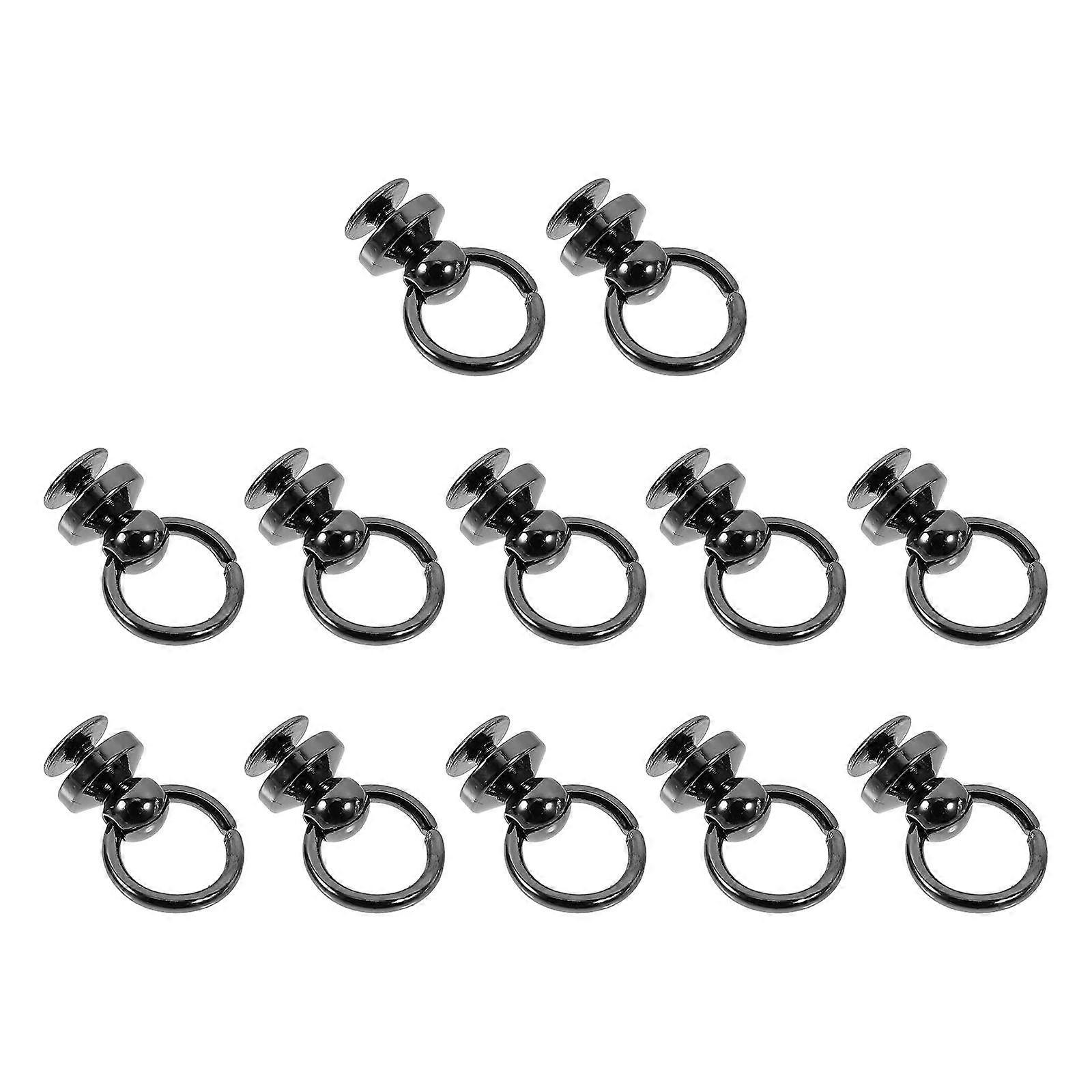 12pcs Durable Luggage Side Ring Buckles – DIY Bag Clasps for Handbags, Backpacks, Hammocks – Easy Installation