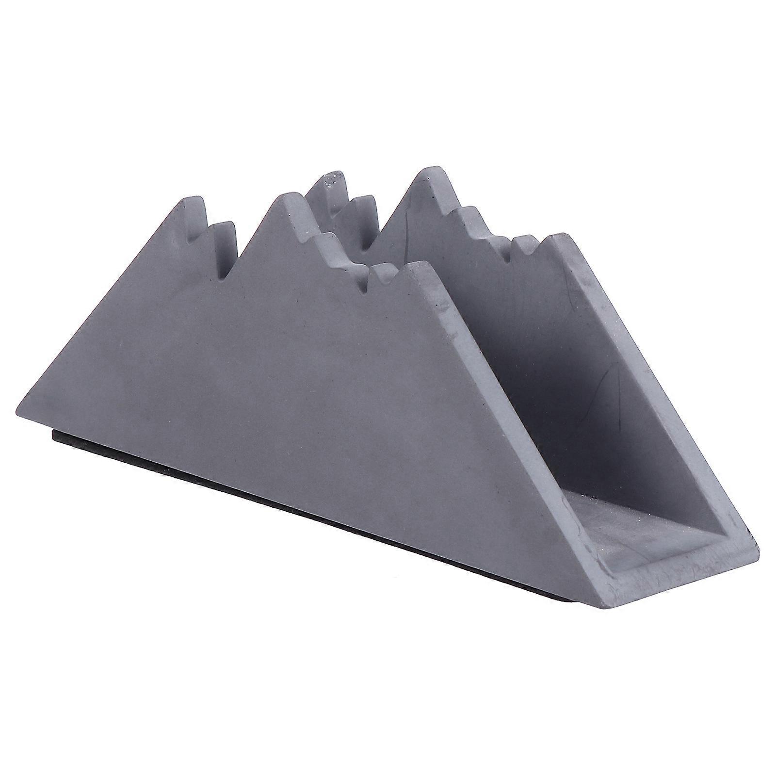 Dark Grey Napkin Storage Holder for Kitchen Counter Unique Tissue Dispenser Practical