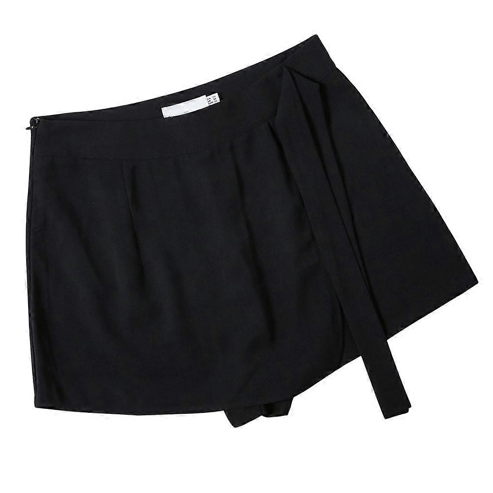 Skirt For Girls Double Sided Half Skirt Soft And Skin Friendly Fabric Black S 1Pack