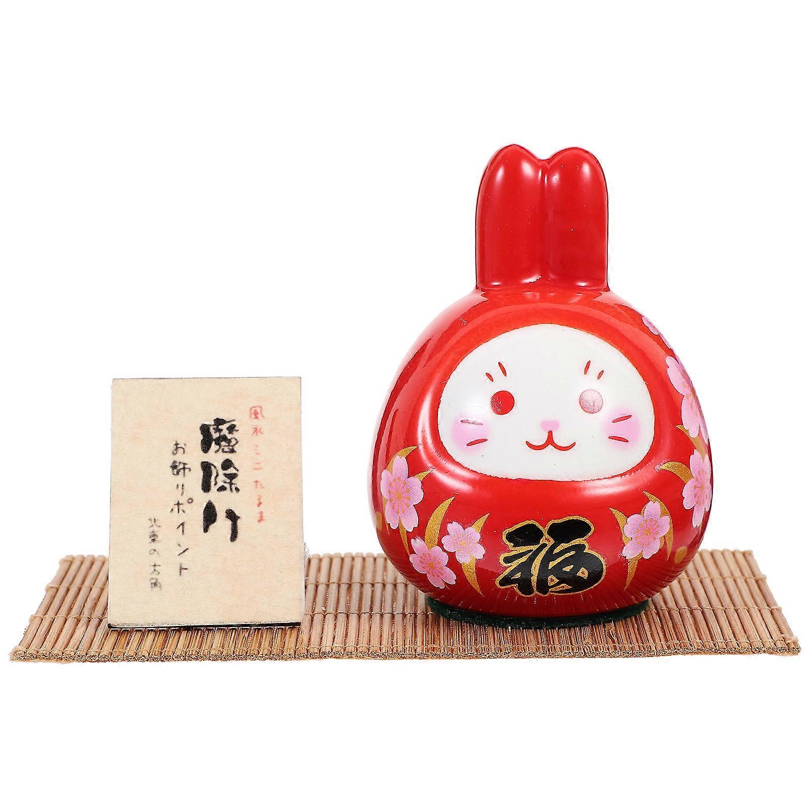 Ceramic Bunny Ornament For Office Desk And Garden Micro Landscaping With Compact Size 1Pcs