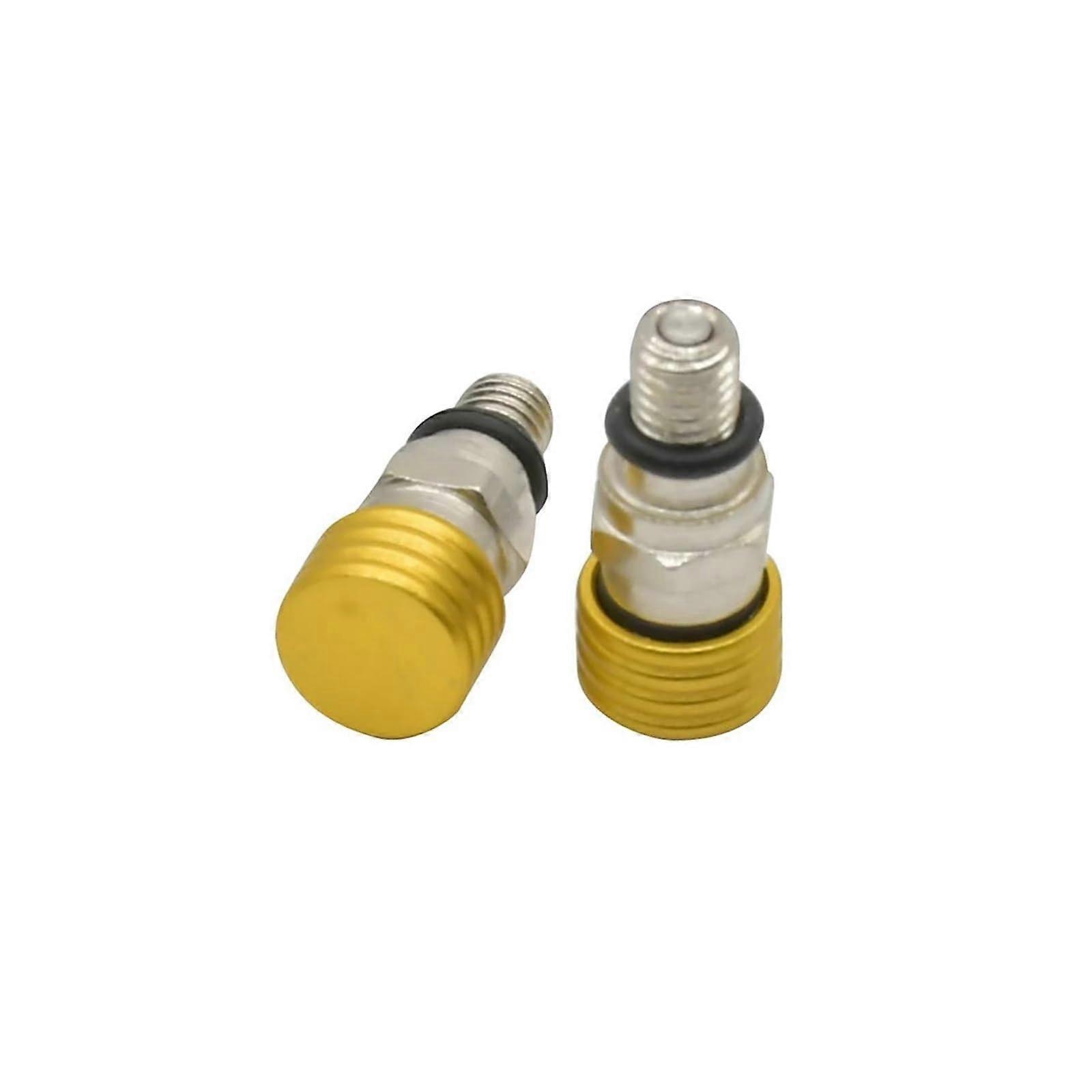 Fork Bleed Valve for Honda CRF250R CRF250X CRF250RX CRF450R M5x0.8 Waterproof Front Fork Outlet (Gold)