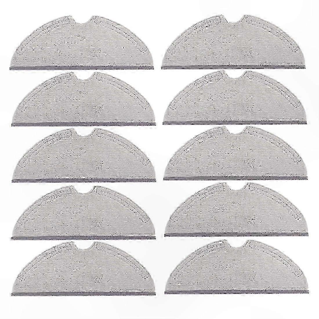 10-Pack Anti-Tangle Mop Pads for Robotic Vacuums-Compatible with Multiple Models