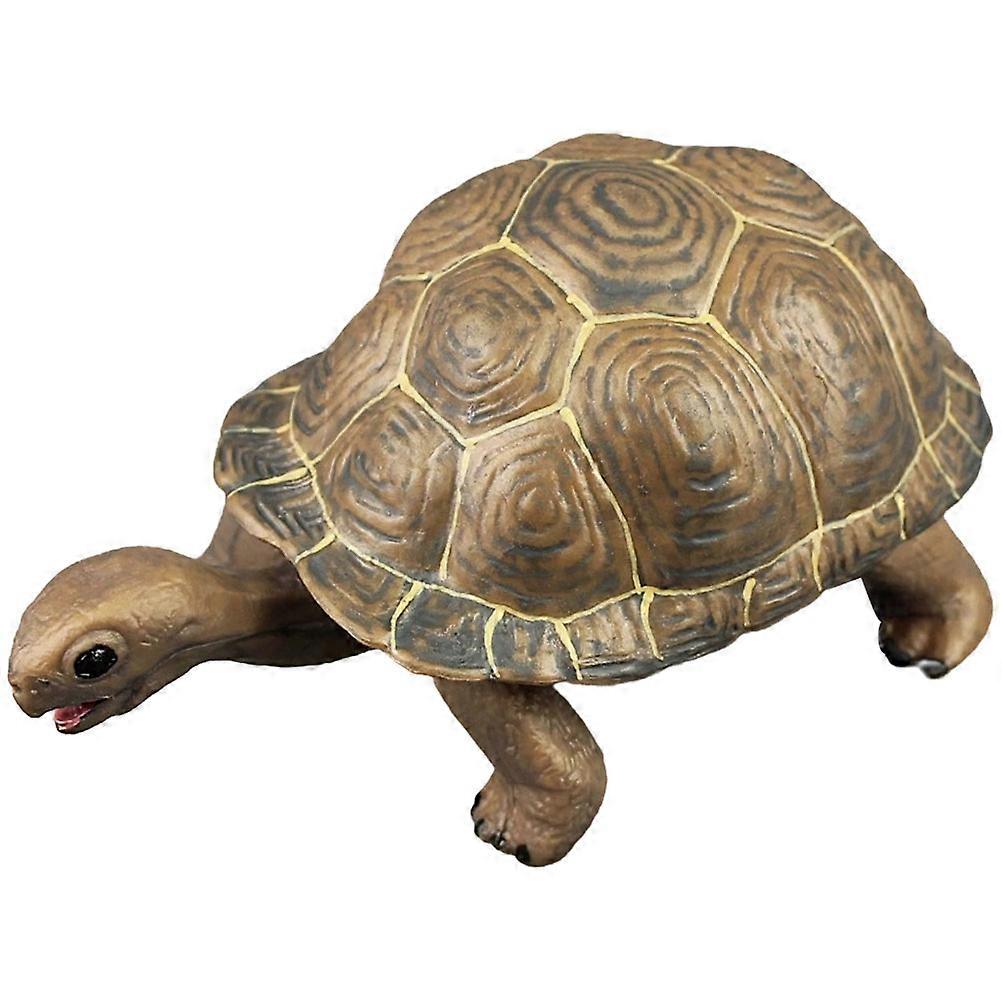 Tortoise Toys for Decor Made of PVC Brown Color Great for Kids Learning and Cognitive Growth 6 inches