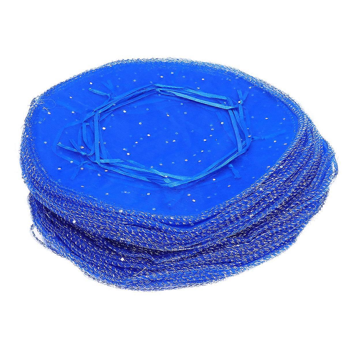 Sequined Round Organza Gift Bags For Bridal Showers And Anniversaries 23x23cm Stylish Design For Practical Use 100Set