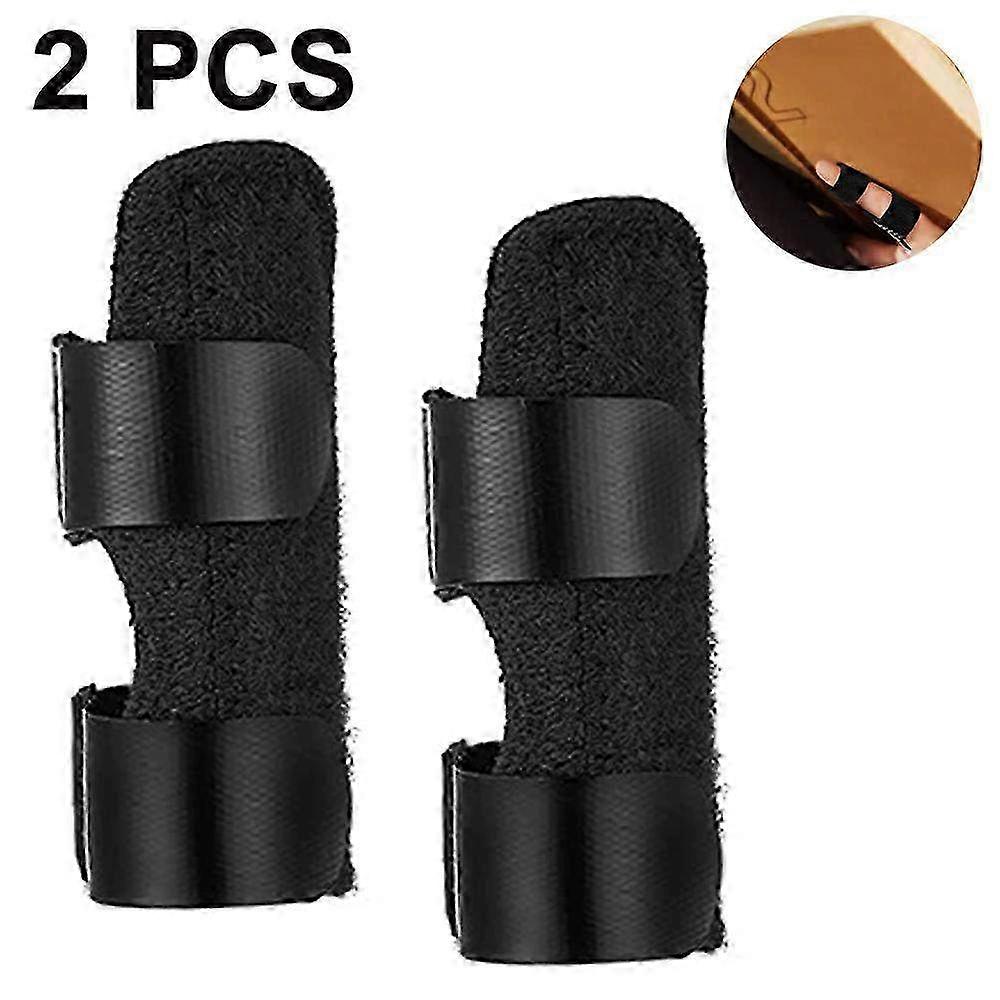 2-Pack Trigger Finger Splint & Mallet Finger Brace for Index, Middle, & Ring Fingers - Tendon Release & Pain Relief Support
