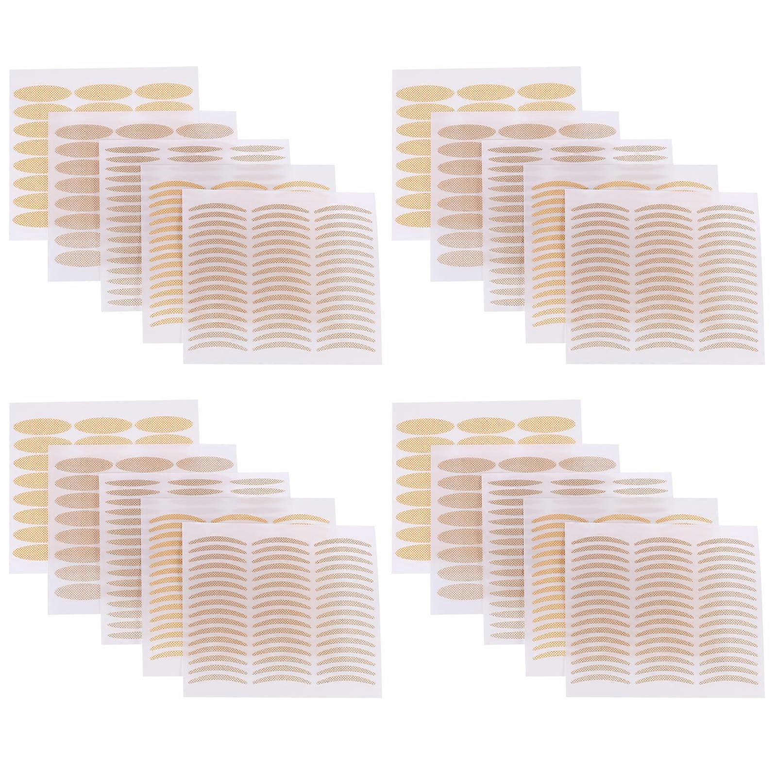 Assorted Color Invisible Eyelid Stickers 50 Sheets For Daily Use Breathable Medical Grade Material Instant