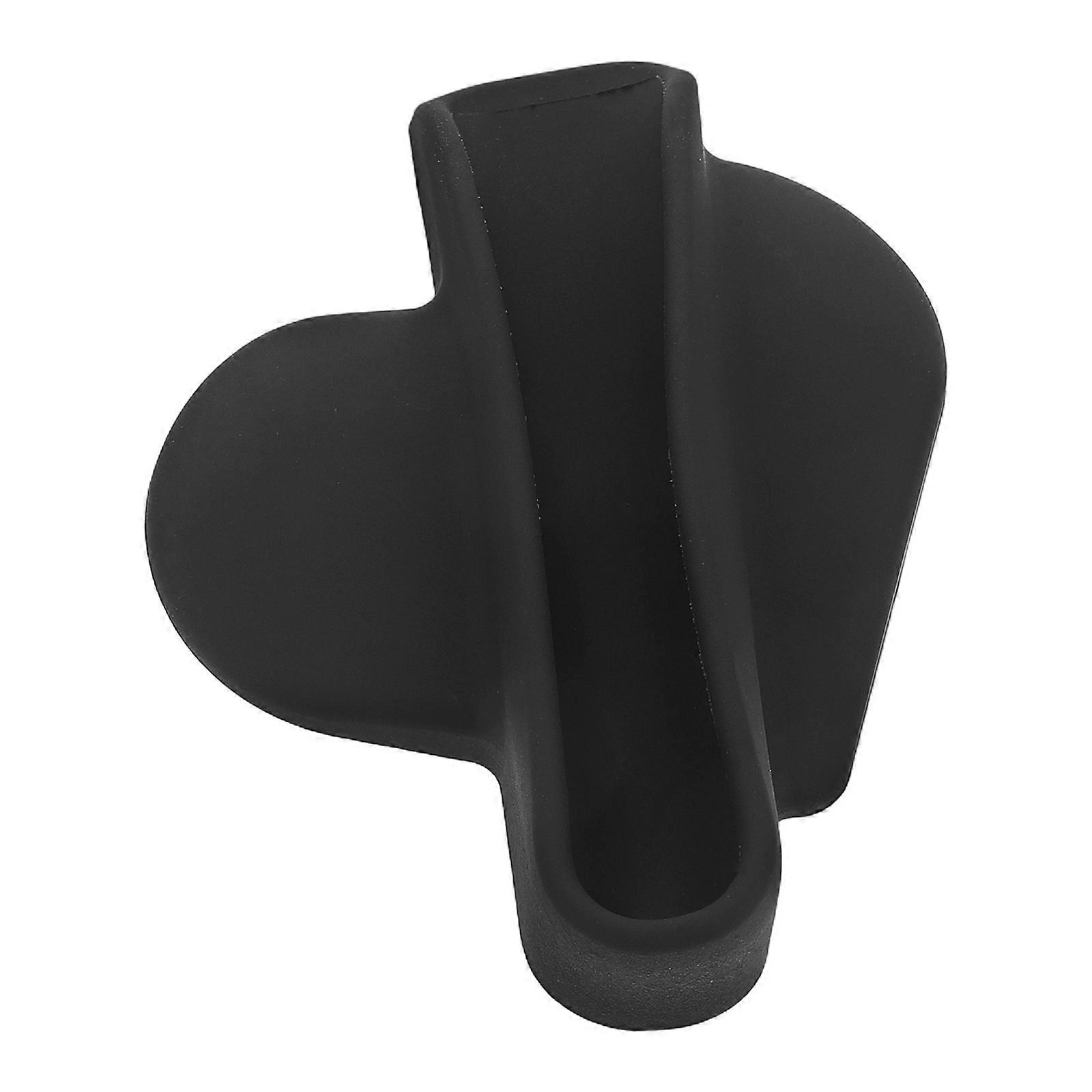 Black Silicone Phone Case with Heart Shape Adhesive Stand for Lipstick Portable Wallet Design