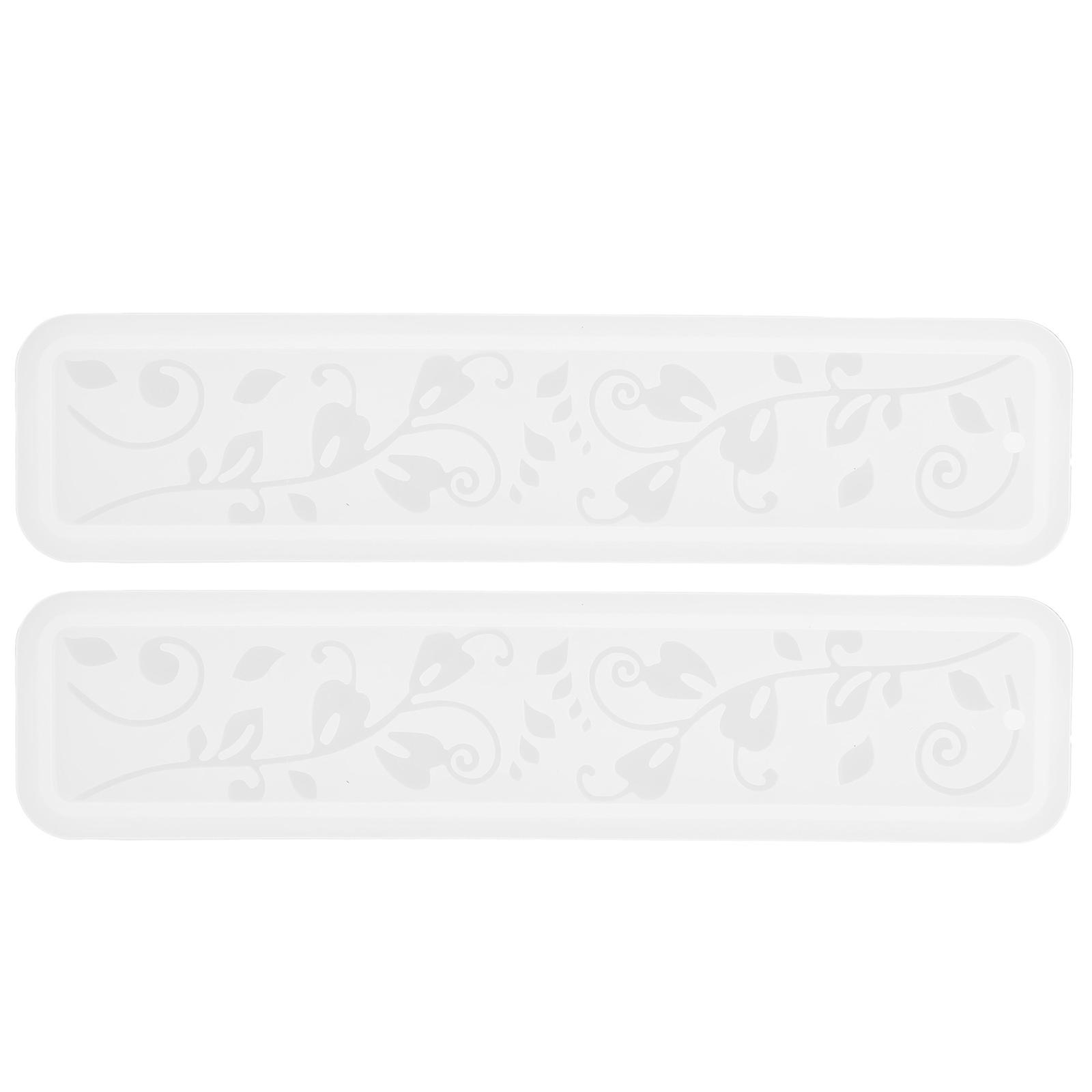 Resin Silicone Molds For Creative Crafting Art Projects 0.6X3.7X15CM Flexible Design 2Pcs
