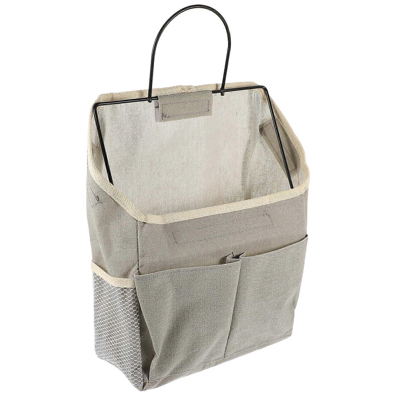 Bakdörr hängande 2st grå hängande förvaringspåsar i rektangulär form för husägares bekvämlighet