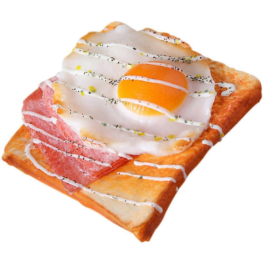 Lifelike PU Simulation Bread Statue for Decor 6.3x3.1 Inches