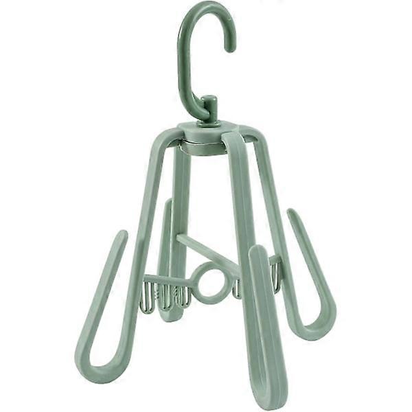 Shoe drying rack, rotating drying rack, three-piece set light green.