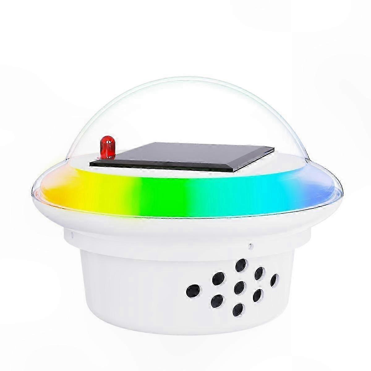 Solar-Powered Pool Chlorine Dispenser with LED Lights, Floating Spa and Pool Chlorinator
