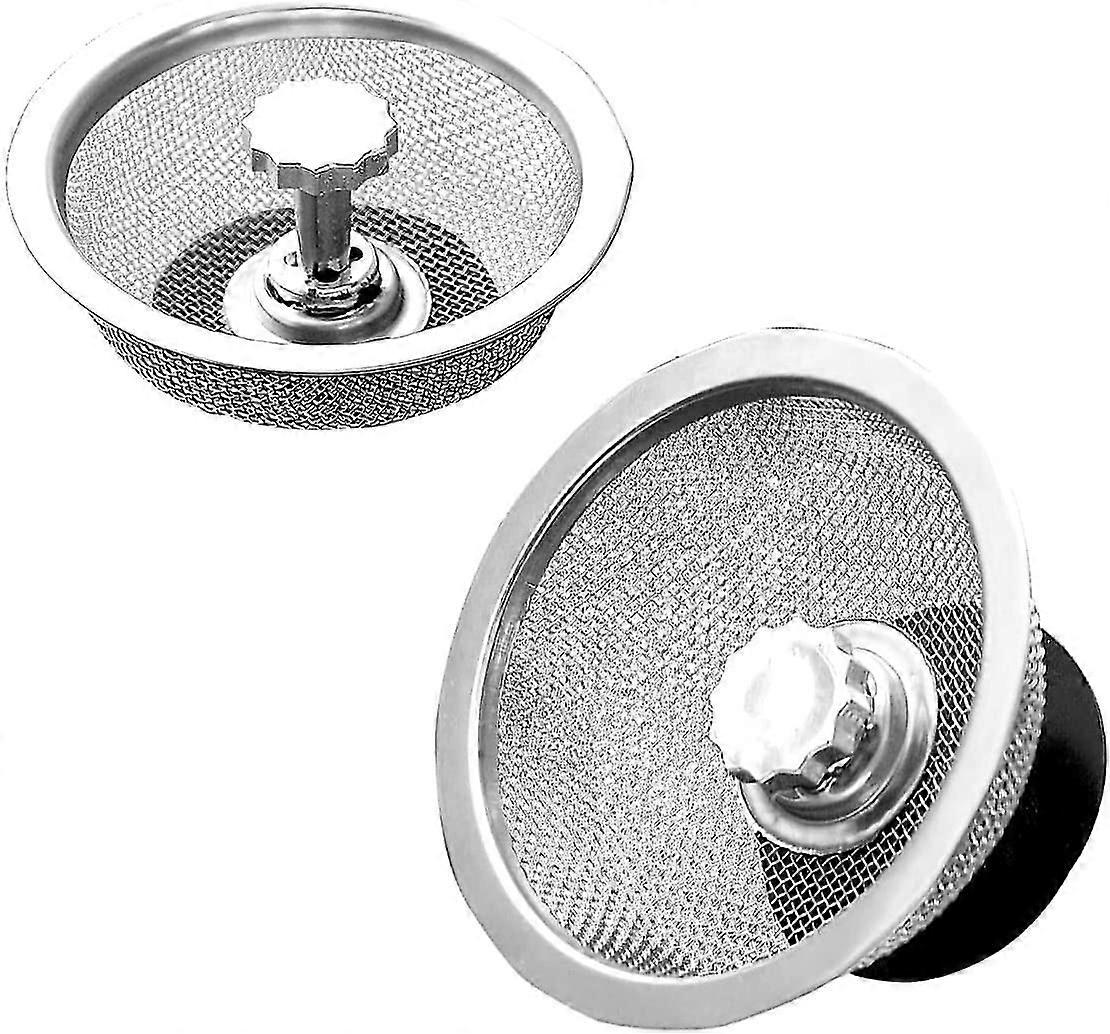 stykke rustfritt stål vask sil, vask plugg, vask sil innsats, vask sil kurv 83mm kjøkkenvasken avløpsplugg, matrester effektivt iso