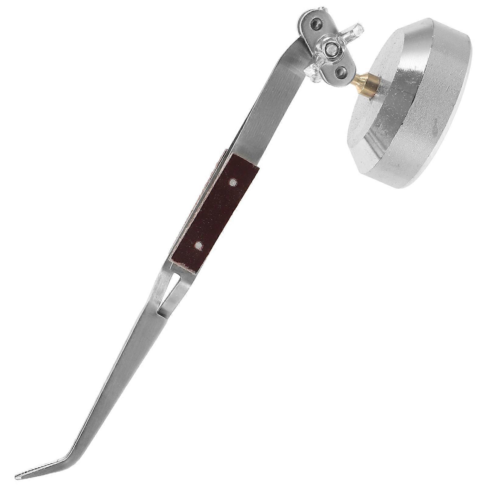 Third Hand Tweezer for Jewelry Making with Strong Clip and Carbon Steel Material Silver