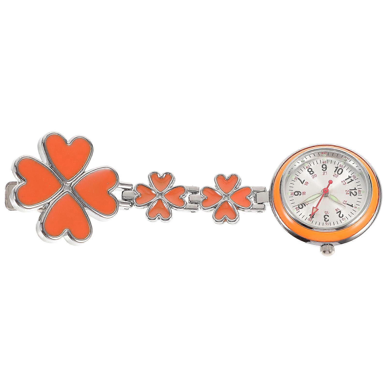 Luminous Rose Nurse Fob Watch with Round Dial – Durable & Practical Pocket Watch for Healthcare Professionals