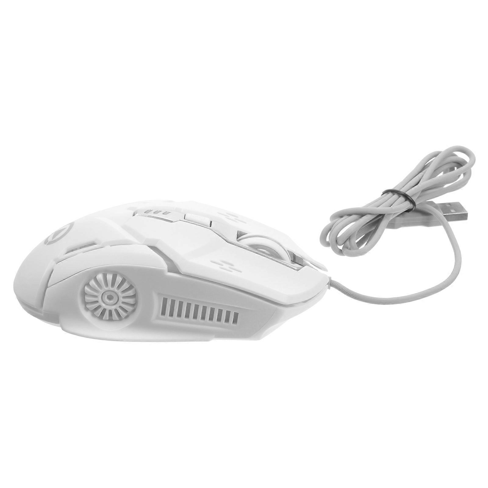 USB Wired Mouse For Gaming Gamers Daily Use Sleek Design Silent Clicking 1Set