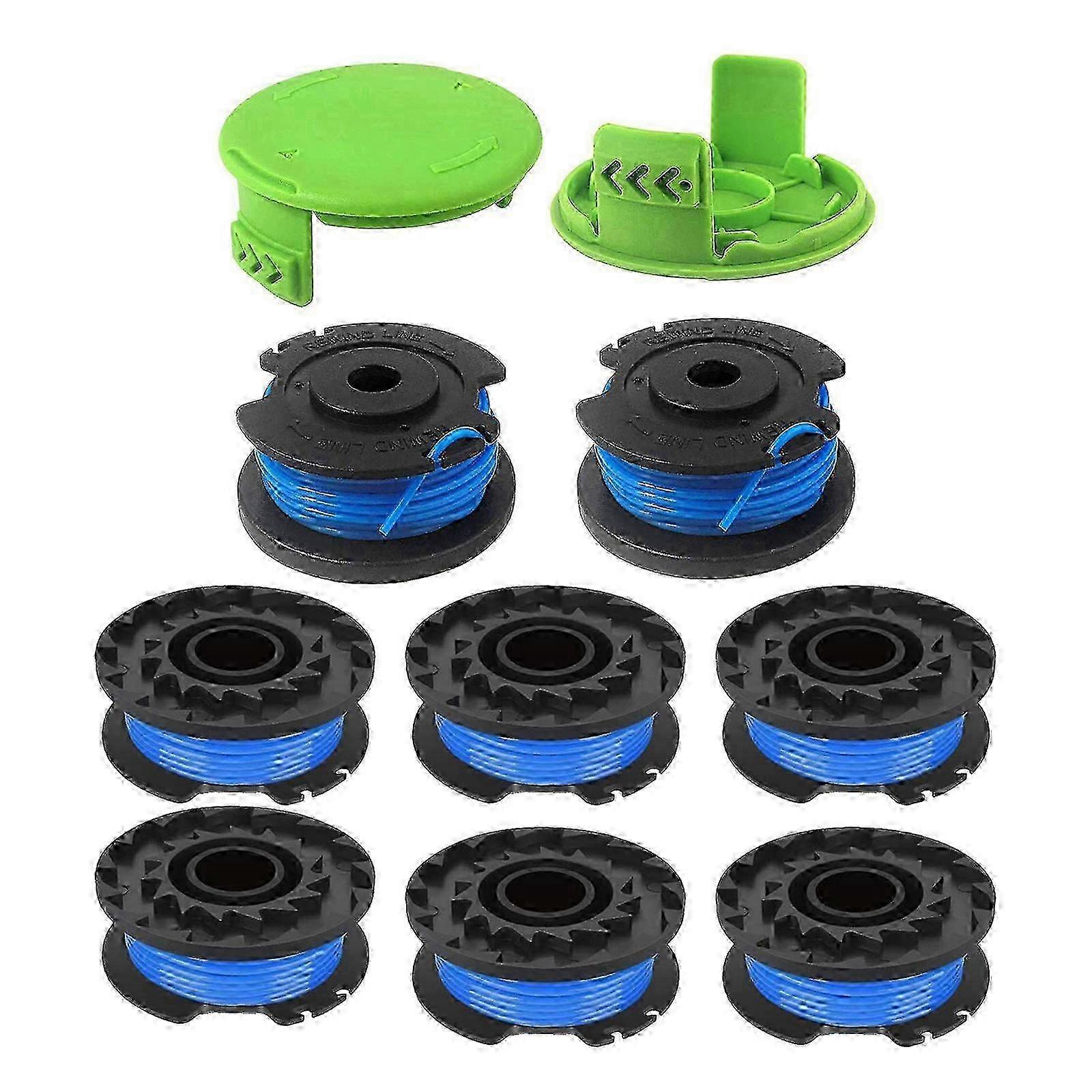 Cordless String Trimmer with 8 Spool & 2 Line Cap - Battery Powered Weed Cutter for Yard Maintenance