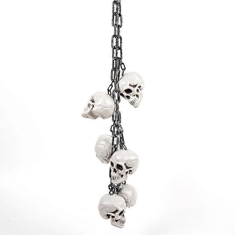 Halloween chain skull string haunted house horror scene props