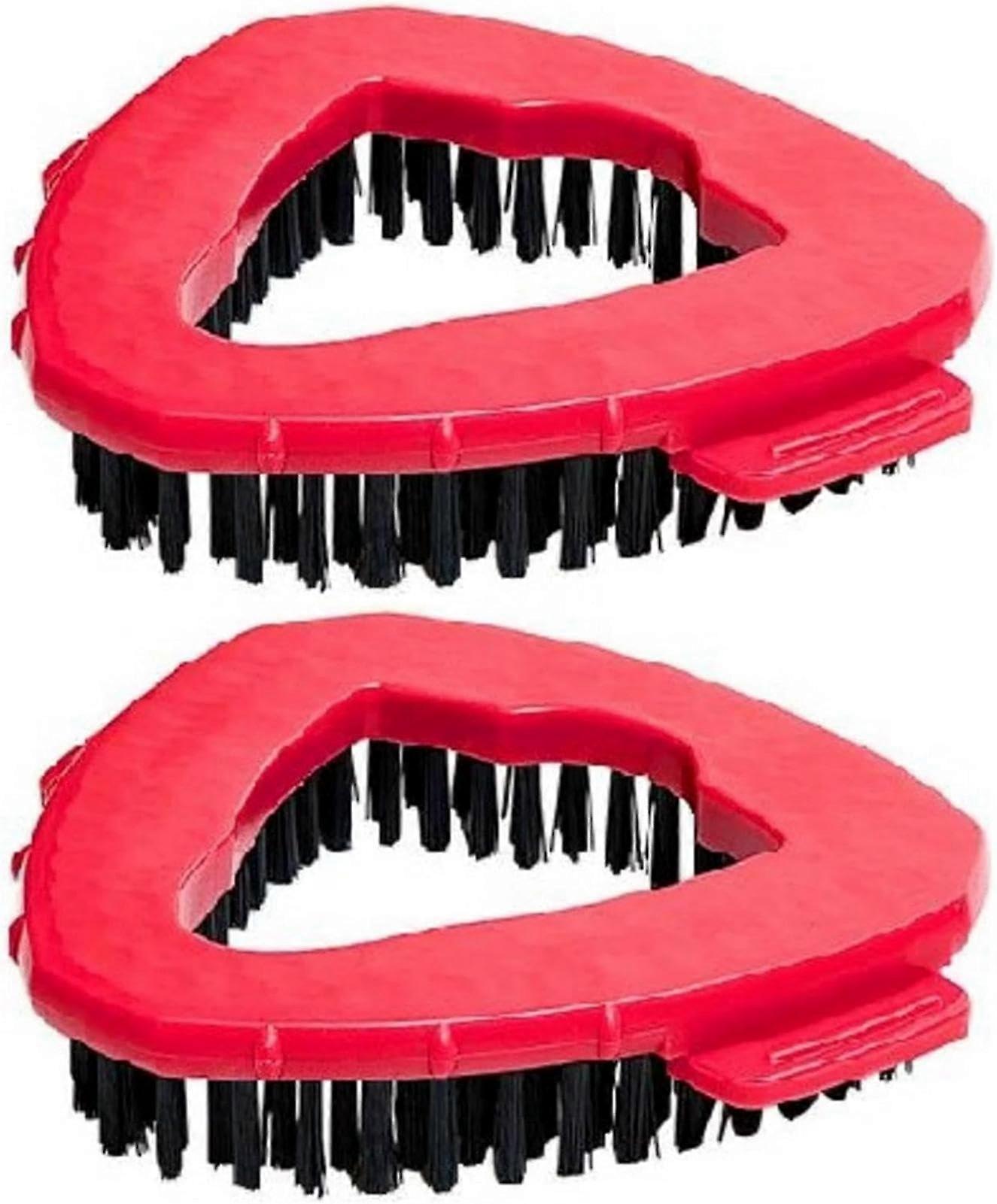 Spin Mop Scrub Brush Replacement Head for Ocedar EasyWring Microfiber Spin Mop, Stiff Bristle Triangular Cleaning Brush, 2 Pack