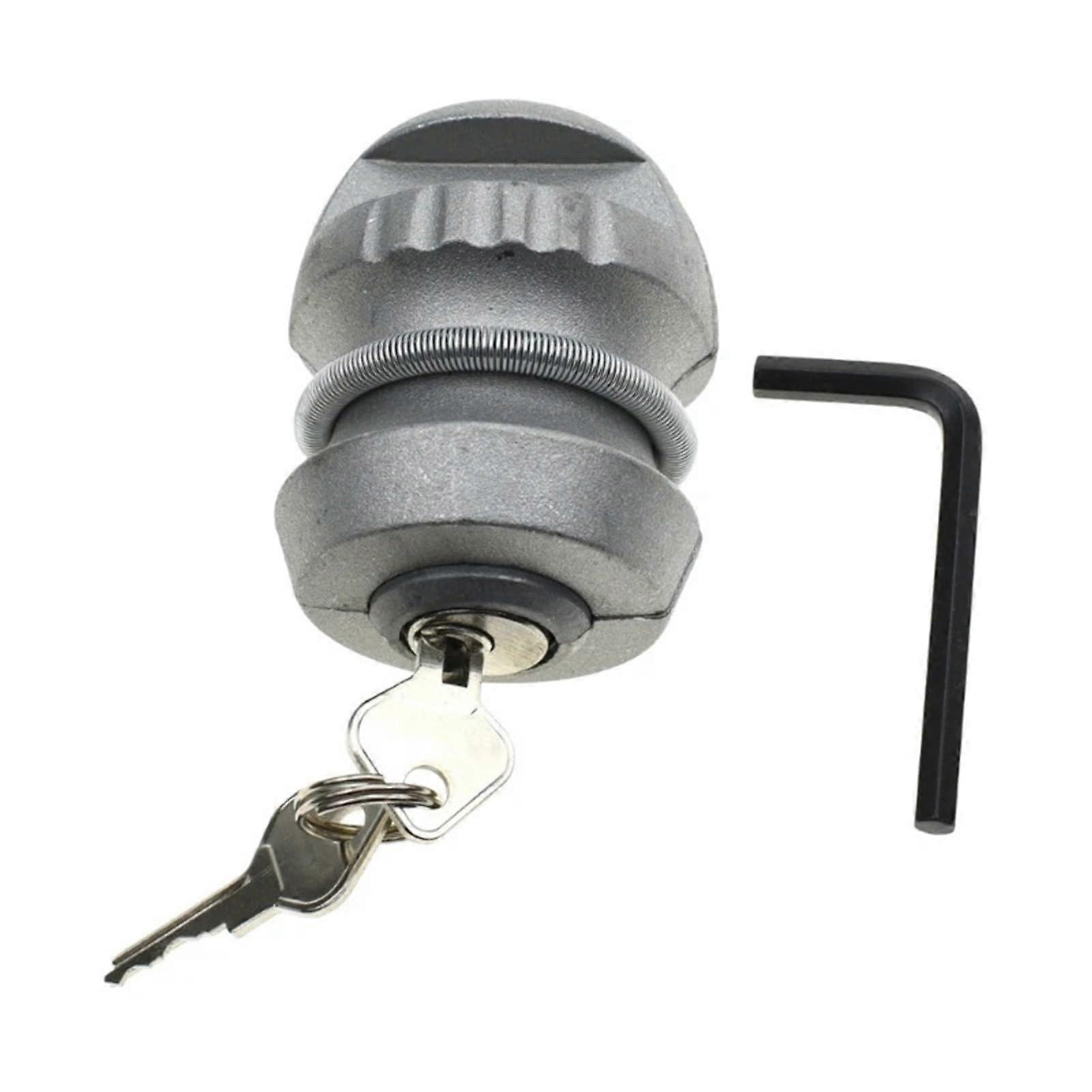 Tow Bar Ball Lock 50mm Universal Trailer Anti Theft Device With 2 Keys For Motorhomes And Caravans