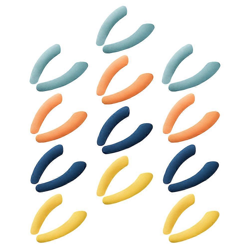 Padded Toilet Seat Cushion 15 Pairs Bathroom Use Assorted Color Adhesive Paste Easy to Clean