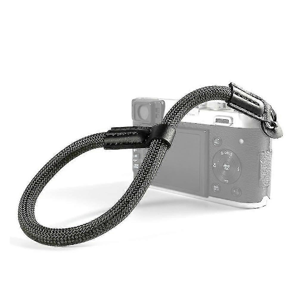Camera Adjustable Rope Wrist Strap With Leather End With Electroplated(kui)