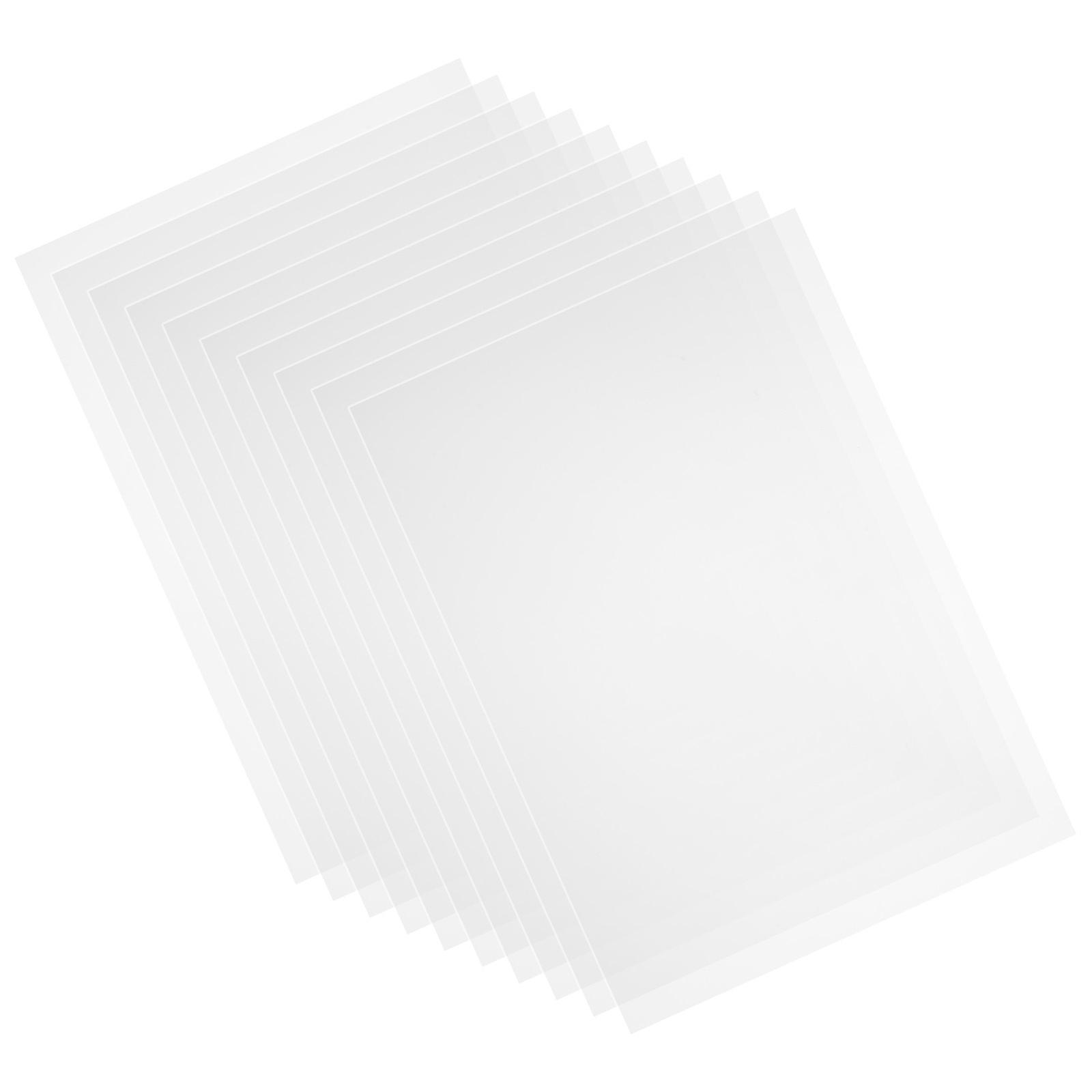 Clear Plastic Sheets 10pcs Transparent Hard Panels for Picture Frames, DIY Crafts, Signage Lightweight & Resistant