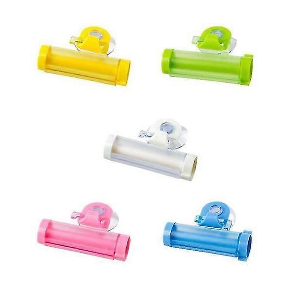 Efficient Toothpaste Tube Squeezer - Random Color Bathroom Dispenser (5pc)