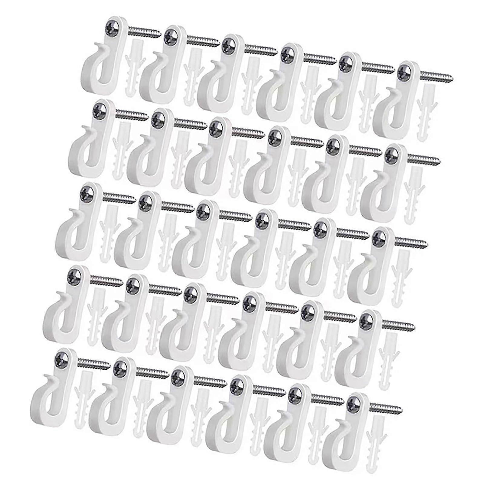 Multipurpose Outdoor Gutter Hook Reusable S Hook Accessoy For Easy Hanging Christmas Lights And Decorations 30 Pieces
