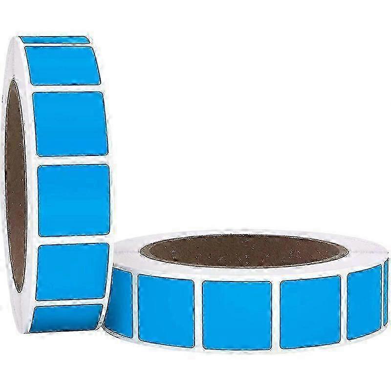 1" Square Color Coding Circle Dot Labels On A Roll, 2000 Stickers Per Roll, 1 Inch X 1 Inch