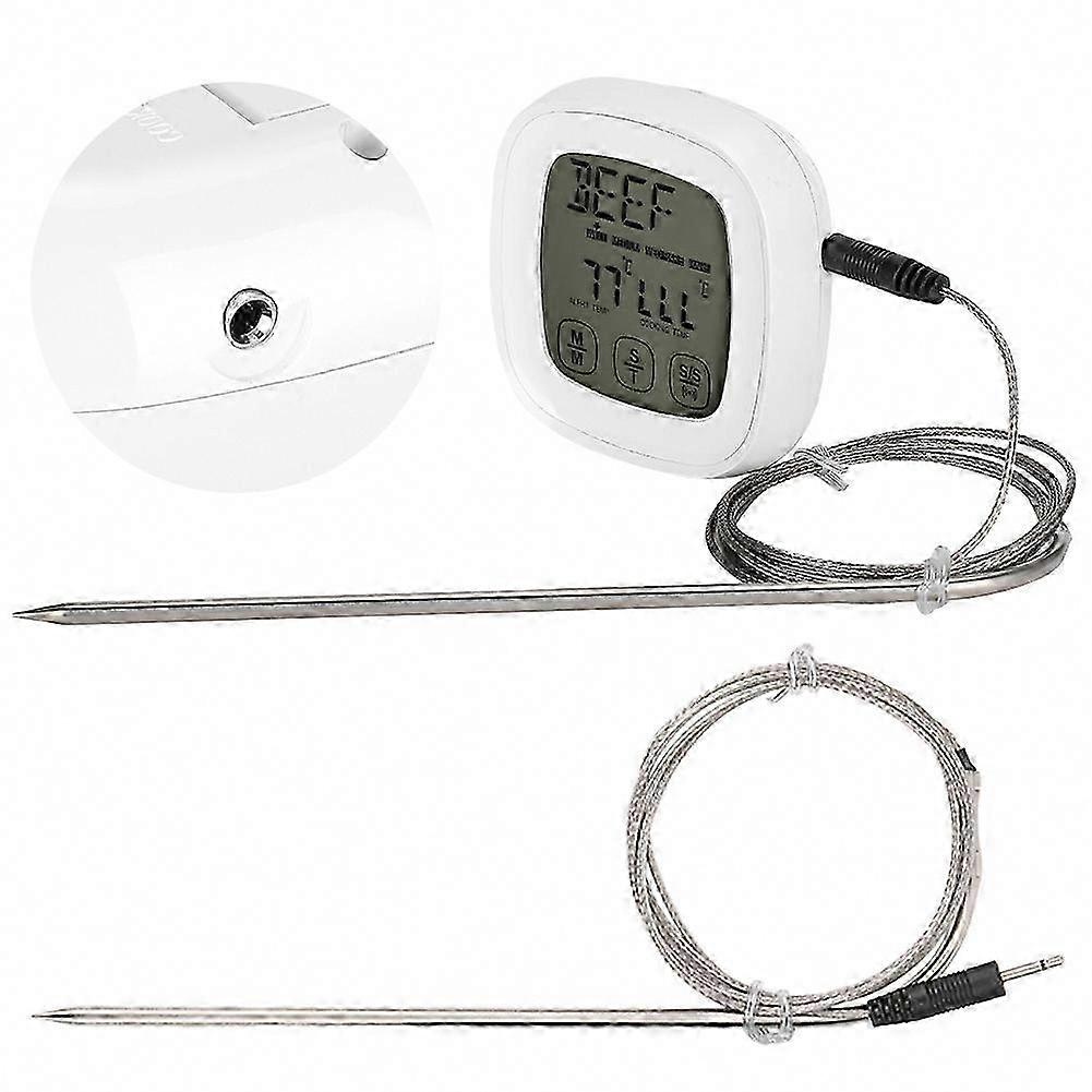 Digital BBQ Thermometer with Touch Screen & Timer - Kitchen Cooking Tool