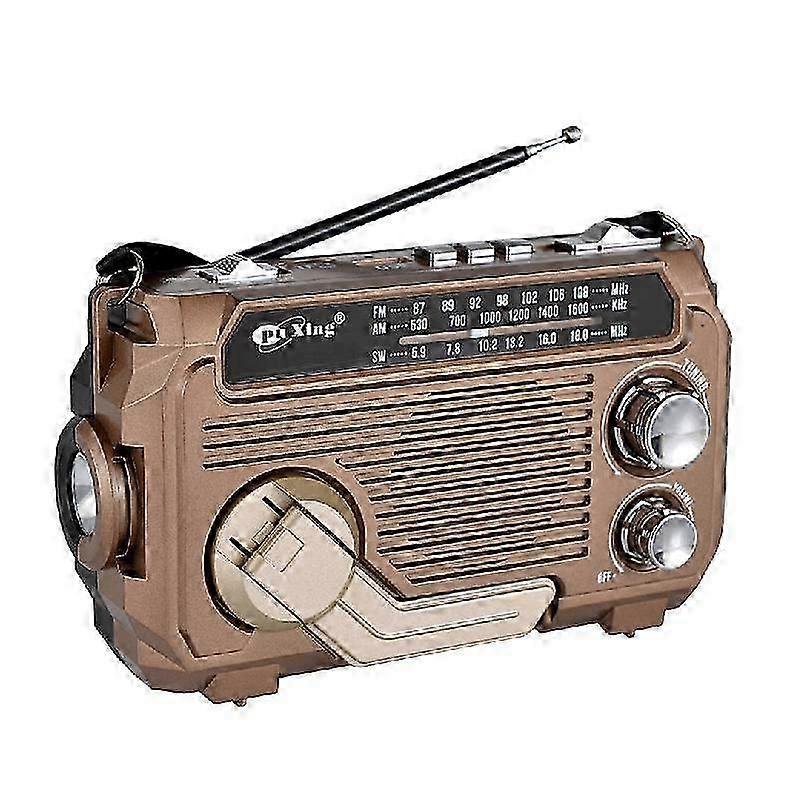 RadiVive Solar-Powered Radio, Solar Hand Crank Emergency Radio, Portable Hands