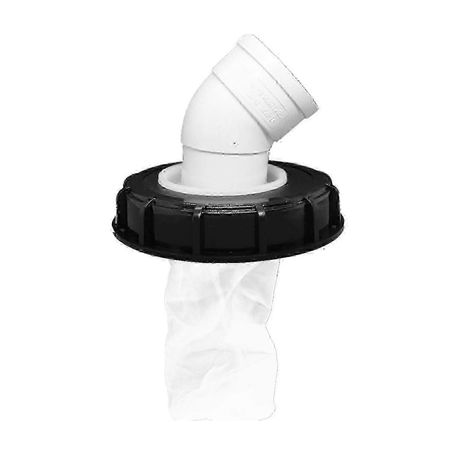 Acid Resistant IBC Tank Filter Lid with T/D Shape Slit Cover for Debris Removal in Black