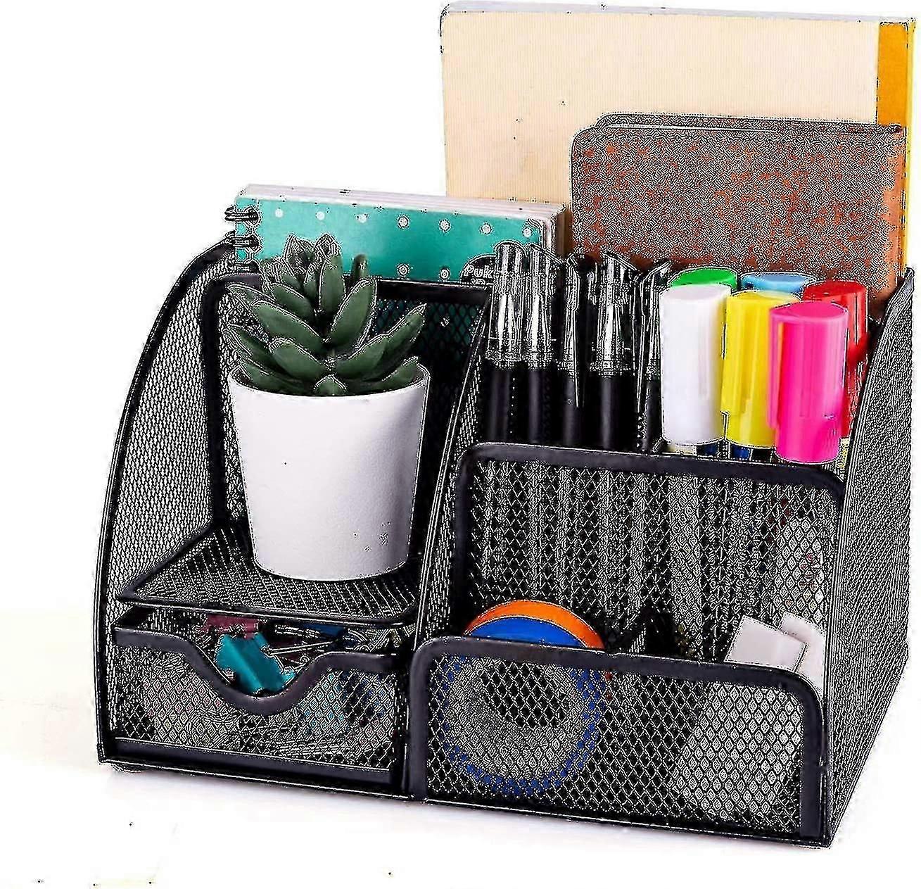 New Simple Household Goods-mesh Desk Manager With Space-saving Functions