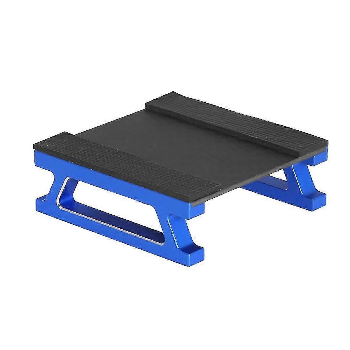 Display Work Stand Station Assembly for 1/28 Mini RC Car Model Car Repair Stand Blue