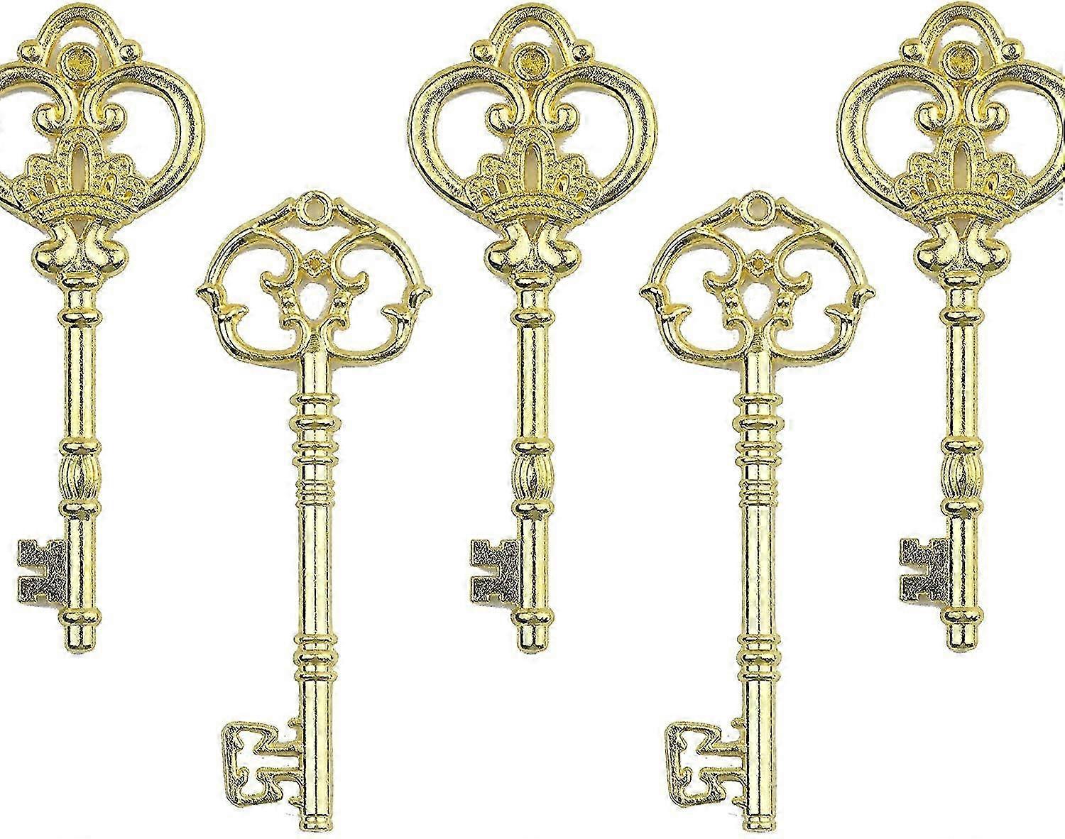 Mixed Set of 20 Extra Large Skeleton Keys in Antique Bronze - Set o...